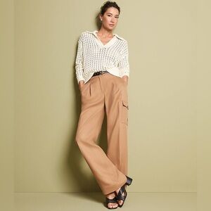 LOFT Size 8 Petite Drapey Cargo Pants NEW